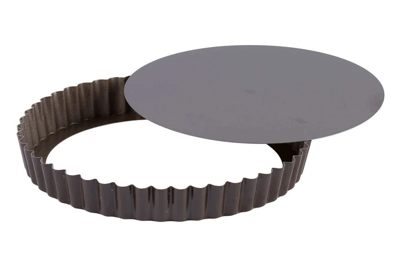 Tourtière ronde cannelée Gobel anti-adhérent fond mobile