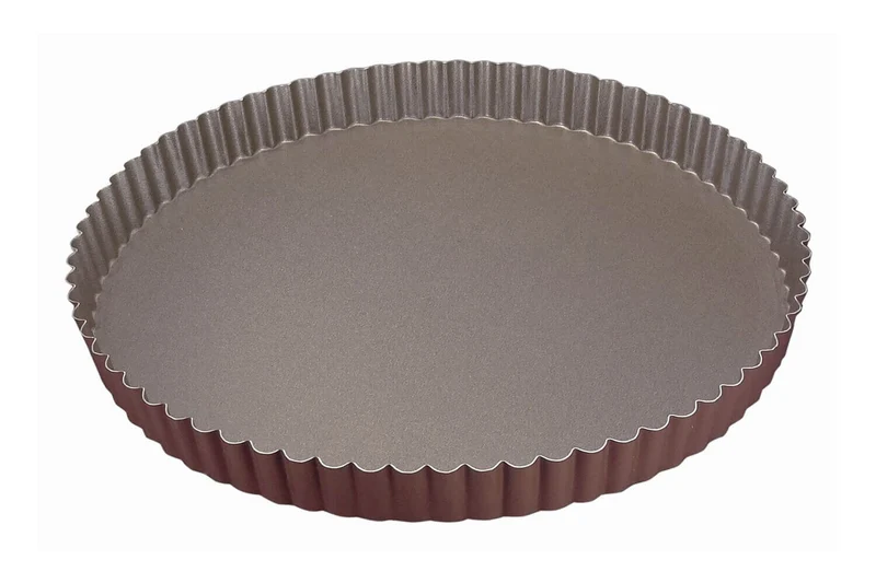Tourtière ronde cannelée Gobel anti-adhérent fond fixe - Diamètre 26cm