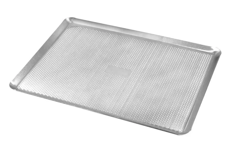Plaque pâtissière perforée Gobel aluminium avec rebords