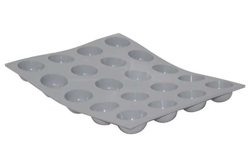 Moule mini demi sphères en silicone De Buyer Elastomoule 20 ou 24 empreintes