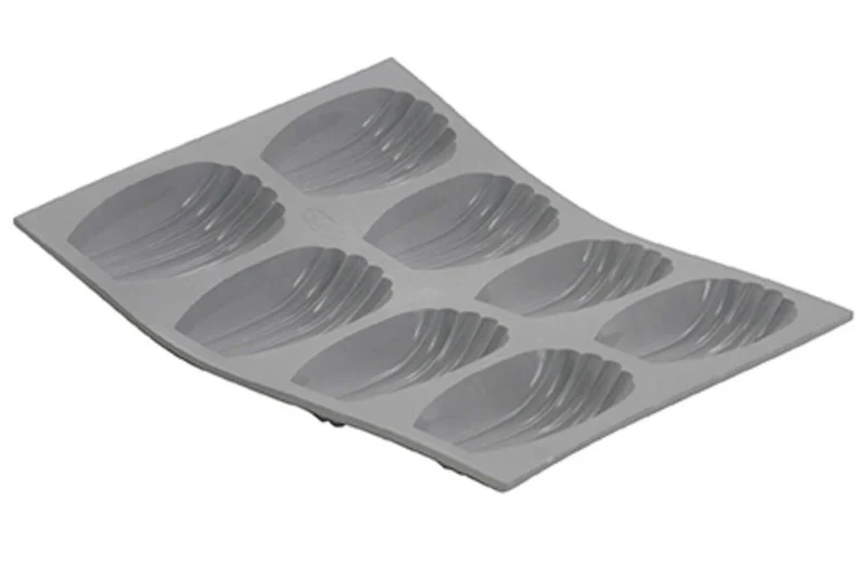 Plaque à madeleines en silicone De Buyer Elastomoule 8 ou 9 alvéoles