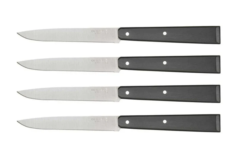 Coffret de 4 couteaux de table Opinel N°125 Pro lames micro dentées 11cm