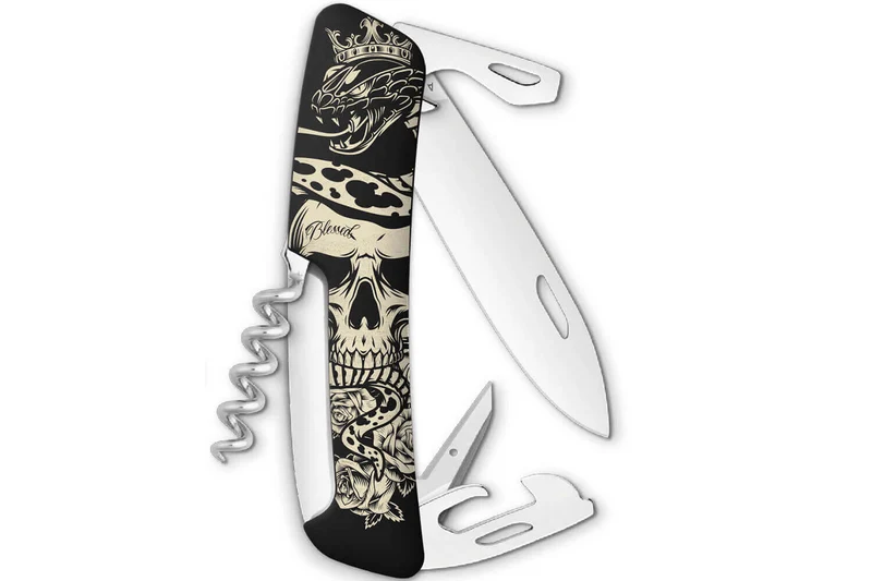 Couteau multifonction SWIZA D03 Dia de los muertos 11 fonctions 95mm