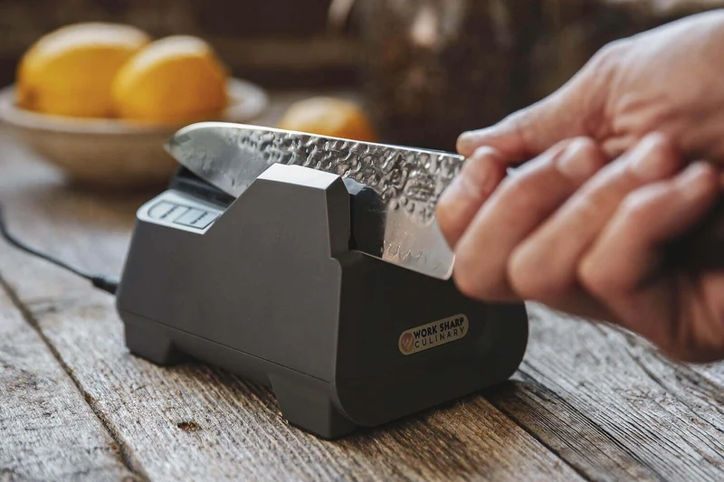 Affûteur électrique Worksharp E2 spécial couteaux de cuisine