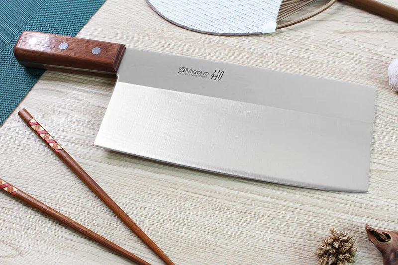 Couteau de chef chinois japonais Misono 440 22cm 620g
