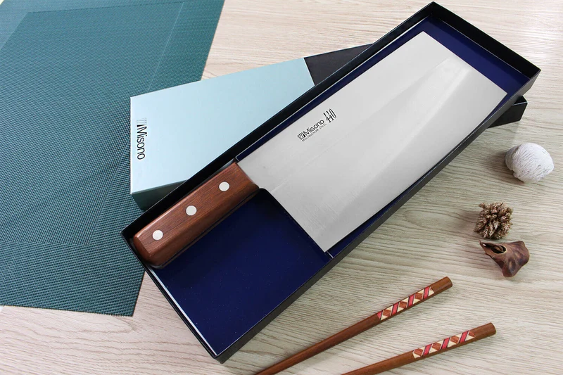 Couteau de chef chinois japonais Misono 440 22cm 620g