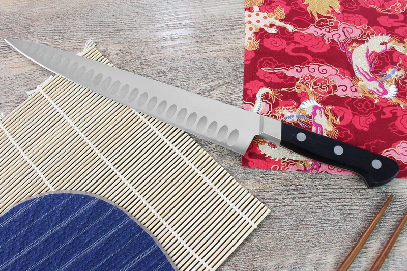 Couteau sujihiki japonais alvéolé Misono UX10 27cm