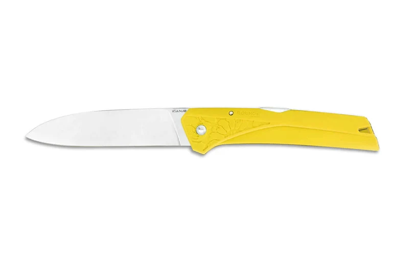 Couteau pliant Florinox Kiana manche polyamide / fibre de verre jaune 11,3cm