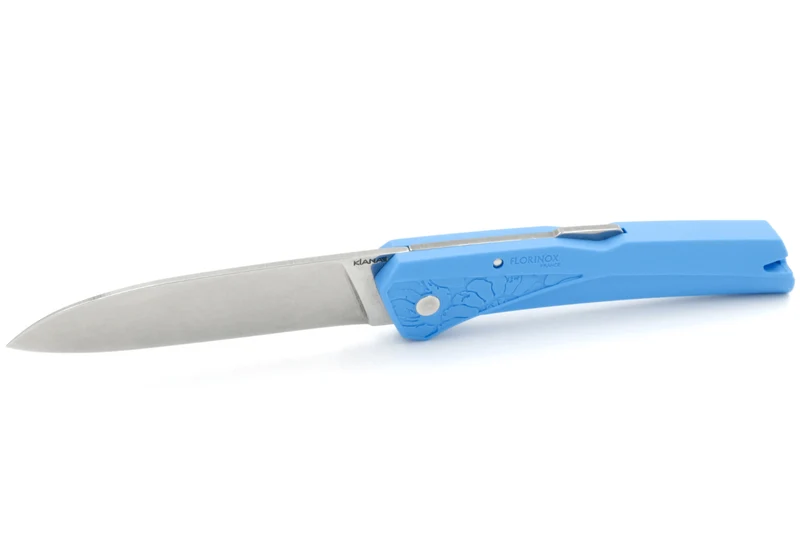 Couteau pliant Florinox Kiana manche polyamide / fibre de verre bleu 11,3cm
