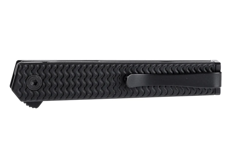 Couteau pliant CRKT CEO Microflipper 7081D2K.CR manche en aluminium noir 8cm + clip de poche