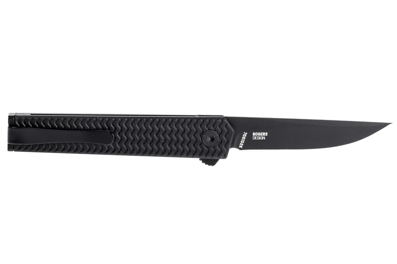 Couteau pliant CRKT CEO Microflipper 7081D2K.CR manche en aluminium noir 8cm + clip de poche