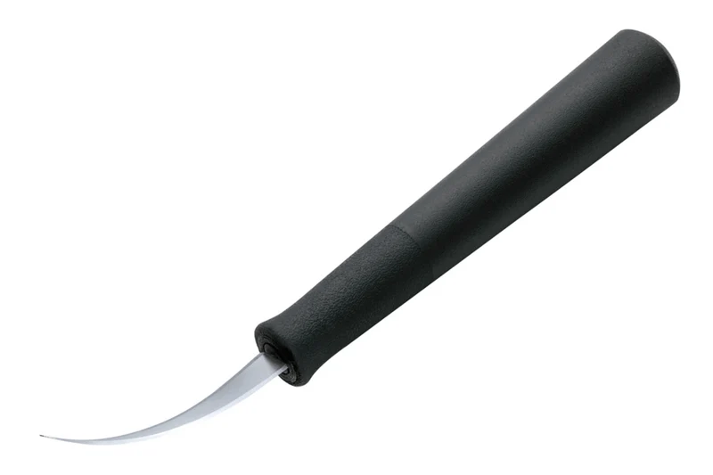 Couteau à crevette courbé Triangle en acier inoxydable