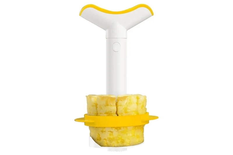 Coupe-ananas Vacu Vin 4863260 en polymère blanc