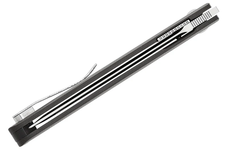 Couteau pliant CRKT Ancestor 5930.CR manche en G10 noir et marron 11,7cm