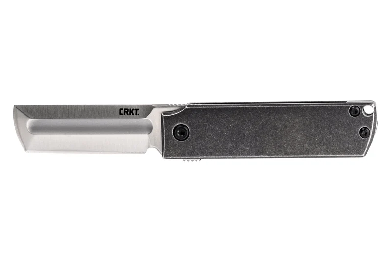Couteau pliant CRKT MinimalX 5915.CR manche en acier inoxydable 8cm + Clip de poche