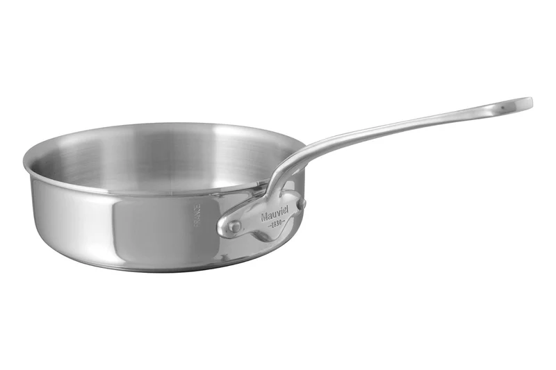 Plat à sauter Mauviel M'Cook tout inox avec poignée fixe compatible induction