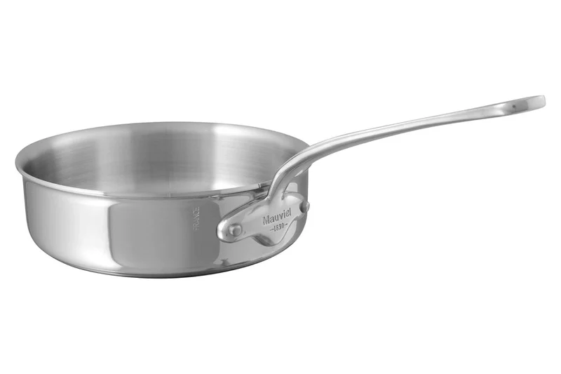 Plat à sauter Mauviel M'Cook tout inox avec poignée fixe compatible induction
