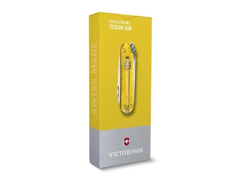 Couteau victorinox classic translucide tuscan sun 58mm