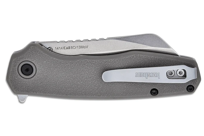 Couteau pliant Kershaw Wharf KS.1414 manche en nylon renforcé de fibre de verre gris 10cm