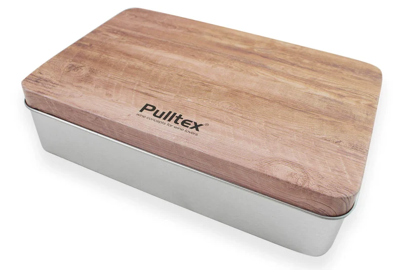 Coffret tire bouchon Pulltex + étui + boite de rangement Chrome