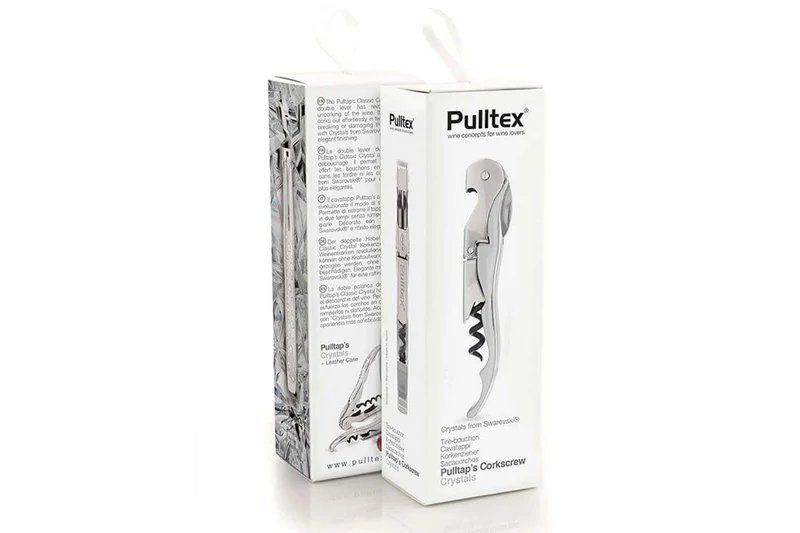 Tire bouchon sommelier Pulltex Pulltap's 26 Crystal + étui cuir offert
