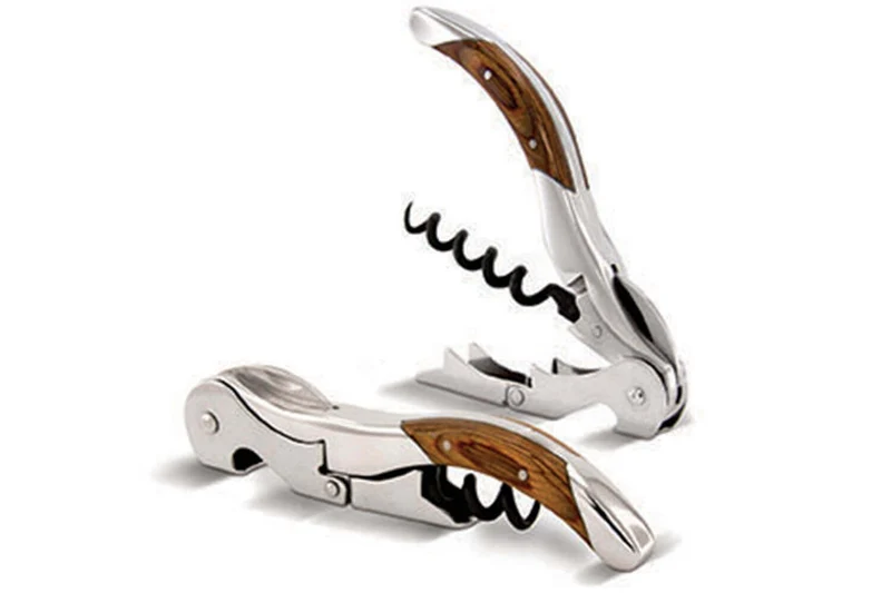 Tire bouchon sommelier Pulltex Pulltap's Toledo bois + étui cuir offert