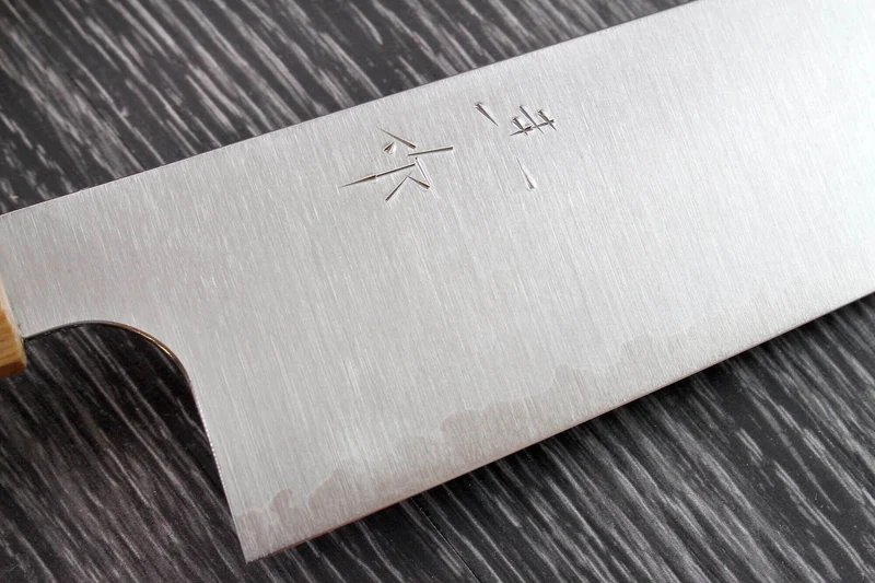 Couteau de chef japonais artisanal Kei Kobayashi SG2 Octogone 24cm