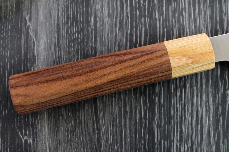 Couteau de chef japonais artisanal Kei Kobayashi SG2 Octogone 21cm