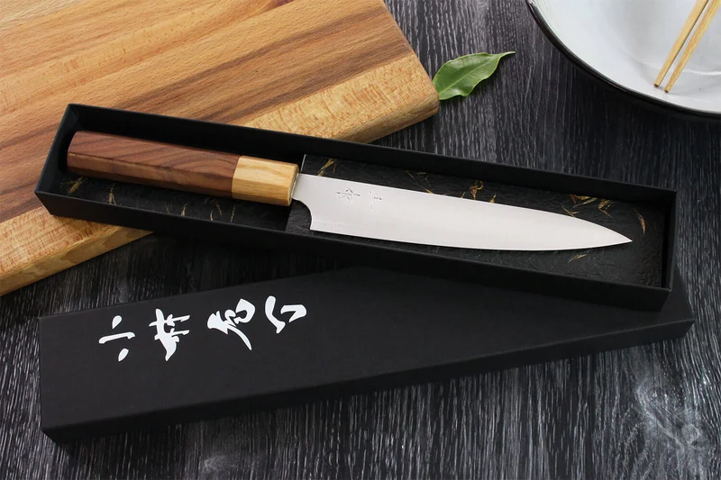 Couteau universel japonais artisanal Kei Kobayashi SG2 Octogone 15cm