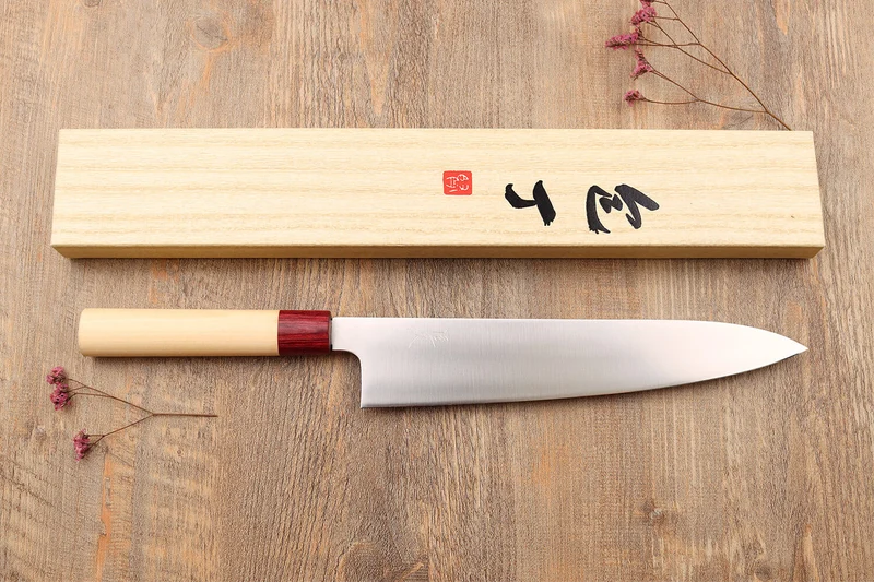 Couteau de chef japonais Tsunehisa VG10 Honoki 27cm