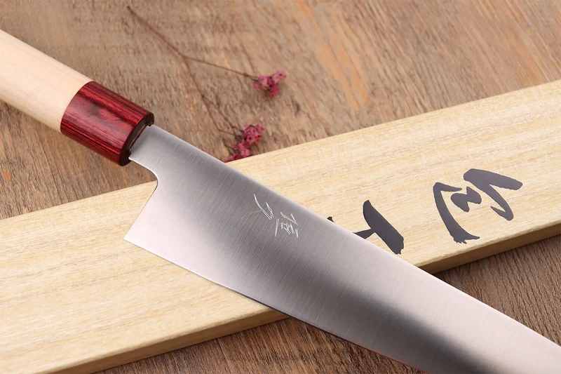Couteau de chef japonais Tsunehisa VG10 Honoki 21cm