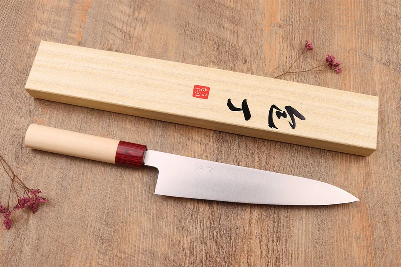 Couteau de chef japonais Tsunehisa VG10 Honoki 21cm
