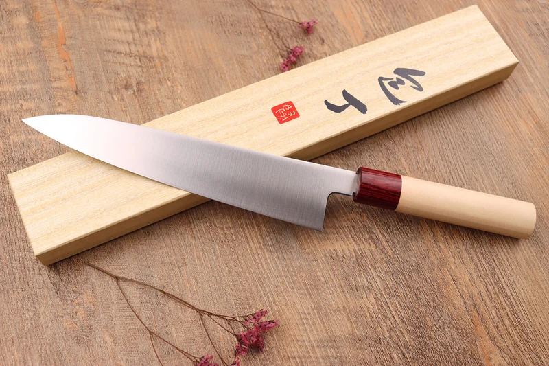 Couteau de chef japonais Tsunehisa VG10 Honoki 21cm