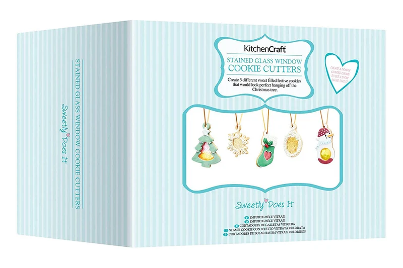Kit pâtisserie effet vitraux colorés Kitchen Craft 5 pièces