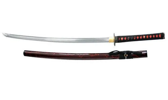 Katana noir grafiti