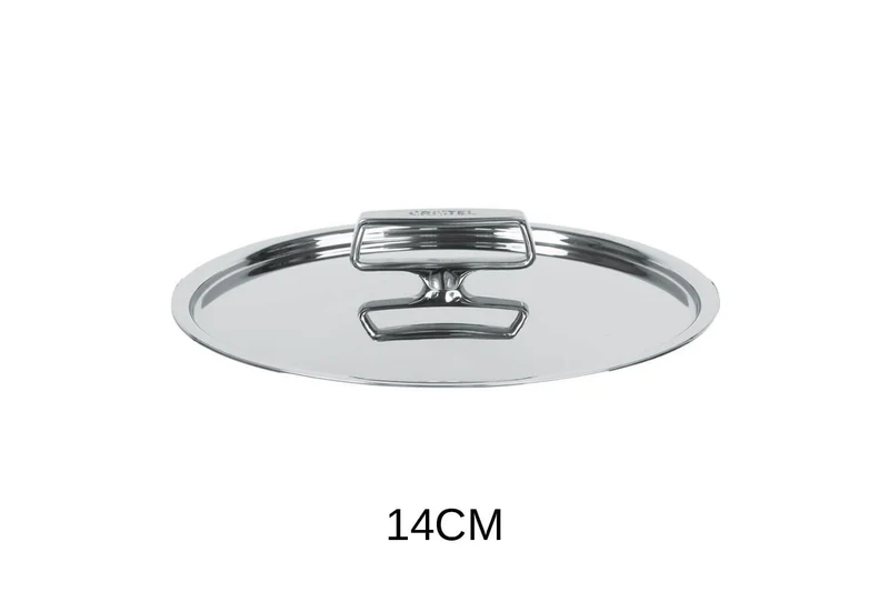 Couvercle Cristel Castel'Pro brillant en acier inoxydable 18/10