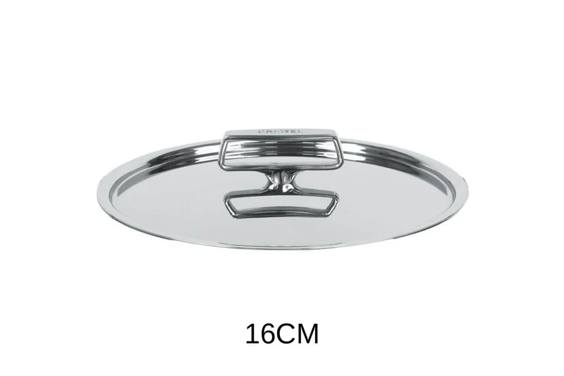 Couvercle Cristel Castel'Pro brillant en acier inoxydable 18/10