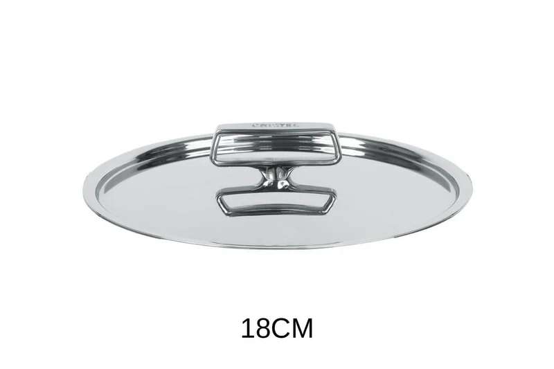 Couvercle Cristel Castel'Pro brillant en acier inoxydable 18/10