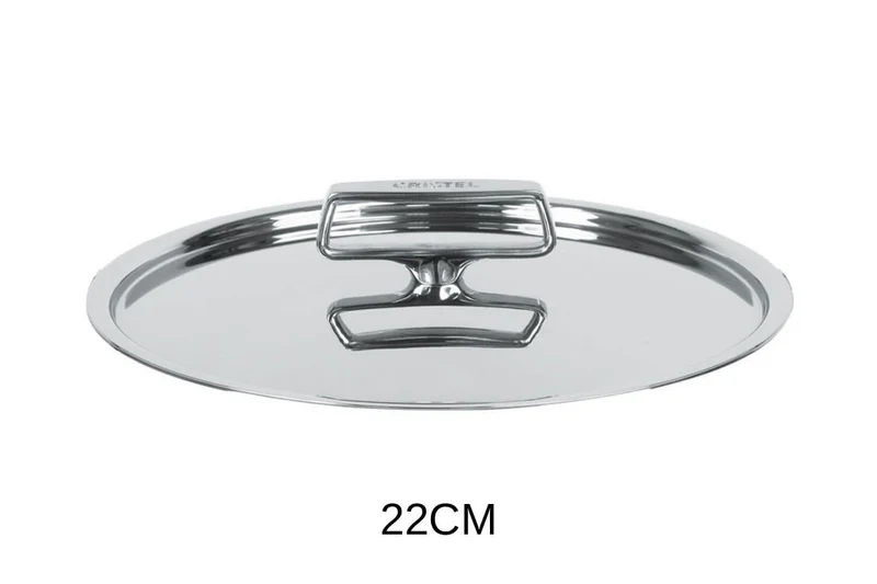 Couvercle Cristel Castel'Pro brillant en acier inoxydable 18/10