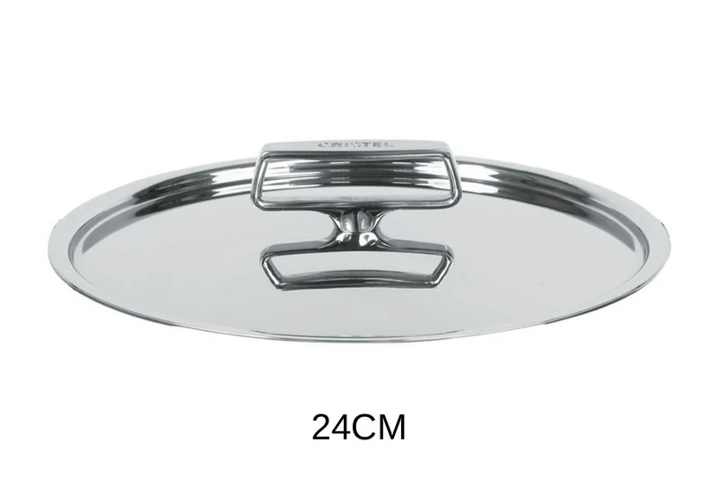 Couvercle Cristel Castel'Pro brillant en acier inoxydable 18/10