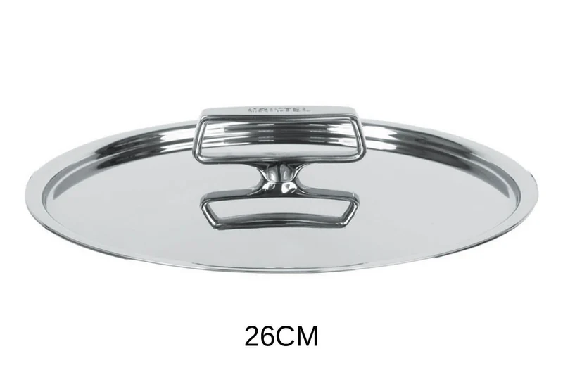 Couvercle Cristel Castel'Pro brillant en acier inoxydable 18/10