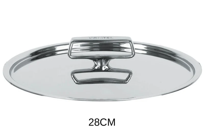 Couvercle Cristel Castel'Pro brillant en acier inoxydable 18/10
