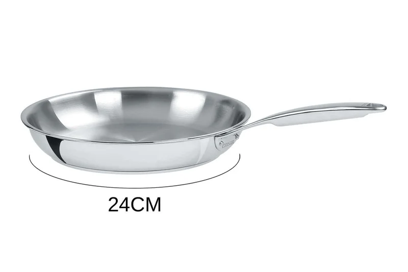 Poêle Cristel Castel'Pro en acier inoxydable 18/10 5 ply