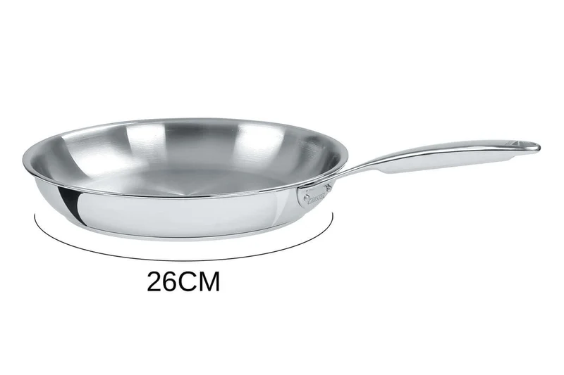 Poêle Cristel Castel'Pro en acier inoxydable 18/10 5 ply