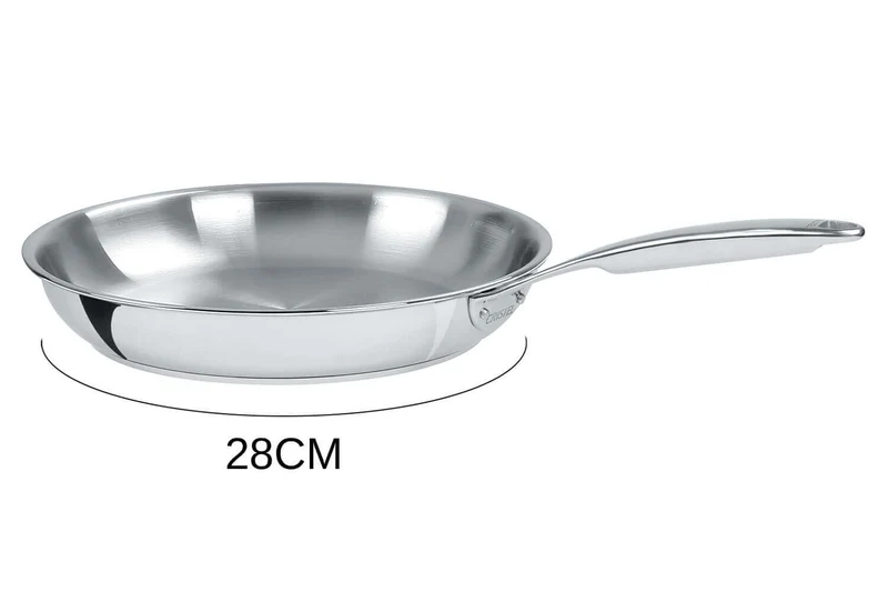 Poêle Cristel Castel'Pro en acier inoxydable 18/10 5 ply