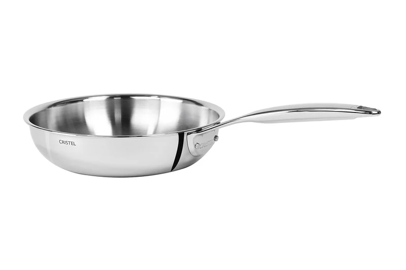Poêle sautoir Cristel Castel'Pro en acier inoxydable 18/10 5 ply