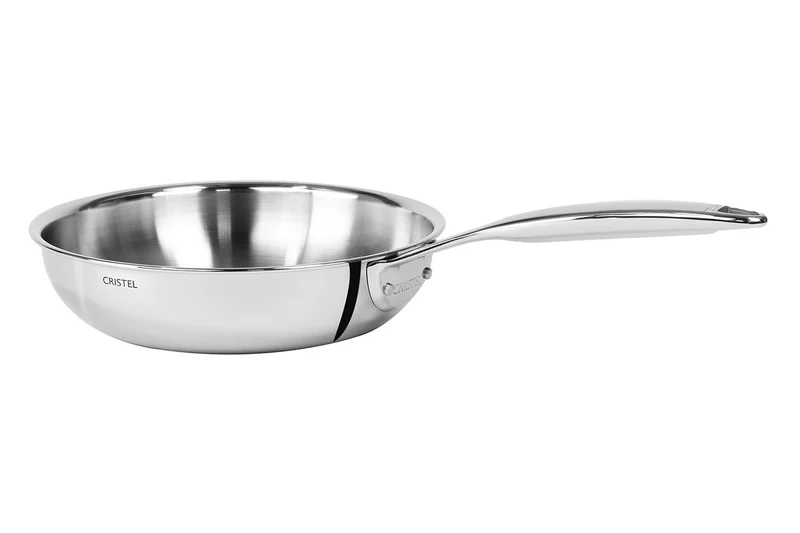 Poêle sautoir Cristel Castel'Pro en acier inoxydable 18/10 5 ply