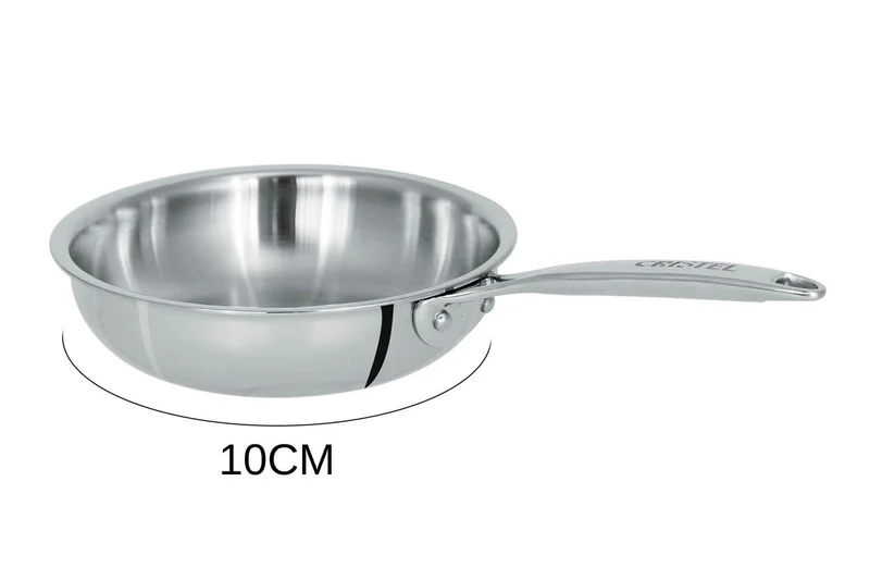 Mini poêle sautoir Cristel Castel'Pro en acier inoxydable 18/10 3 ply