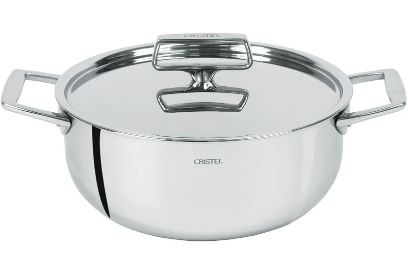 Faitout Cristel Castel'Pro en acier inoxydable 18/10 5 ply