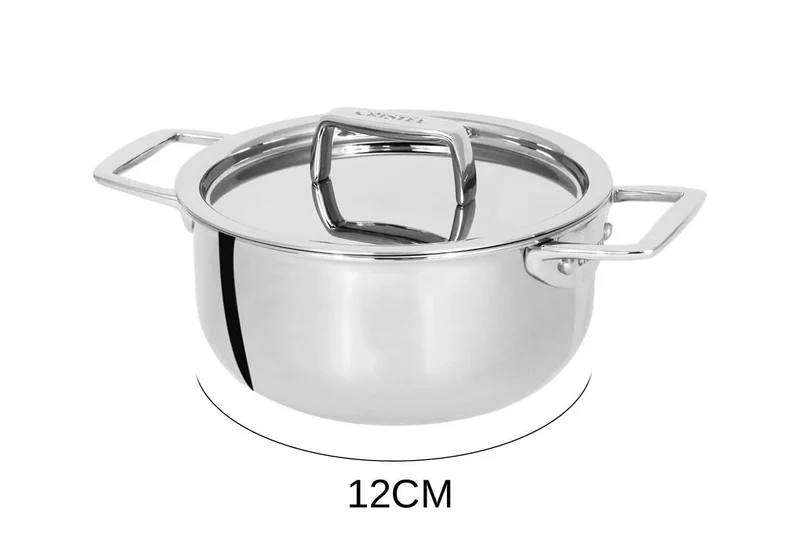 Mini faitout Cristel Castel'Pro en acier inoxydable 18/10 3 ply